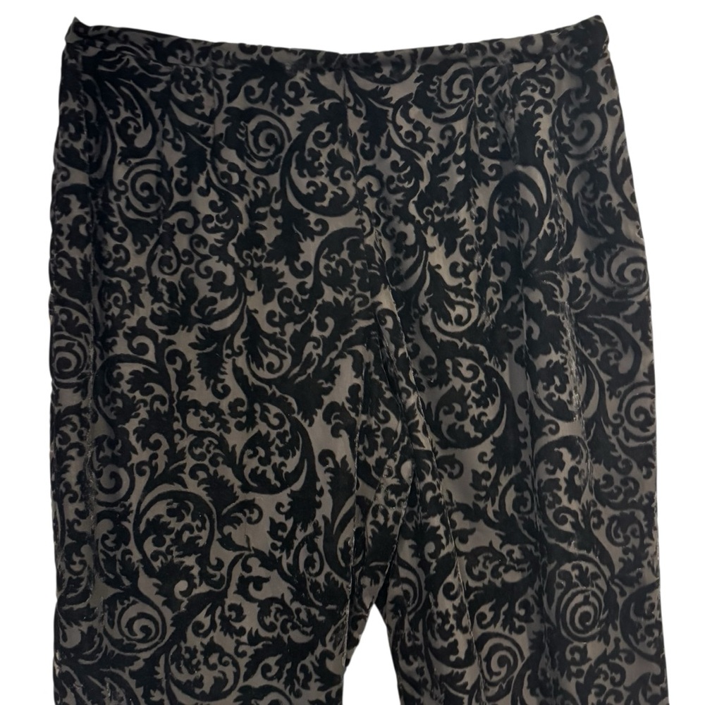 Talbots petites black tone on tone burn out velvet formal plus size 24W
